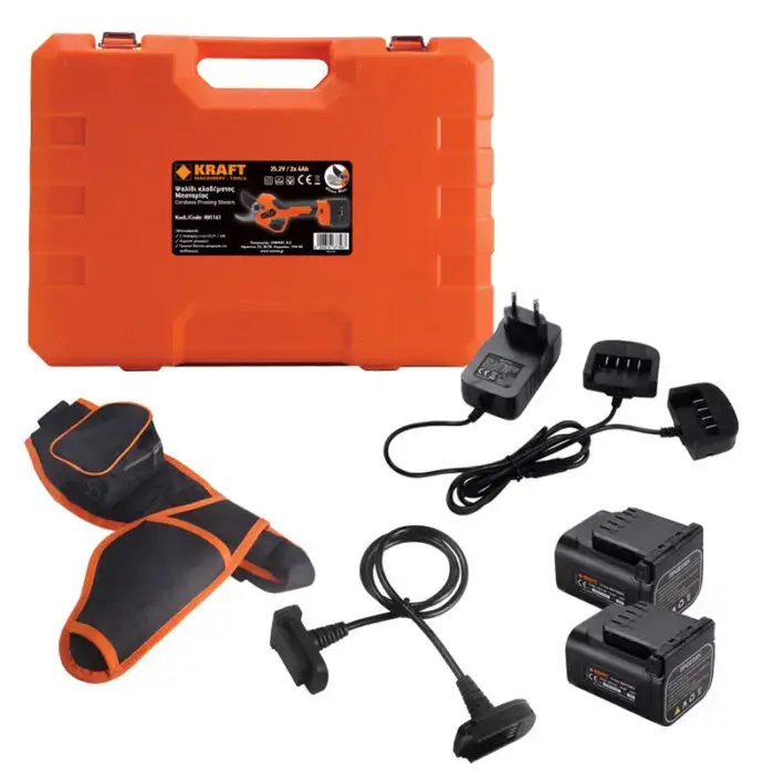 KRAFT: ΨΑΛΙΔΙ ΚΛΑΔΕΜΑΤΟΣ ΜΠΑΤΑΡΙΑΣ 45mm 25.2V 2x4Ah - Image 2