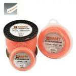 KRAFT: ΜΕΣΙΝΕΖΑ - ΝΗΜΑ ΚΟΠΗΣ ΤΕΤΡΑΓΩΝΟ ΕΝΙΣΧΥΜΕΝΟΥ ΠΥΡΗΝΑ SQUARE "D-CUT'' Φ 4.00mm ΣΥΣΚΕΥΑΣΙΑ 27 ΜΕΤΡΑ (450 gr)