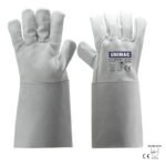 UNIMAC: ΓΑΝΤΙΑ ΗΛΕΚΤΡΟΣΥΓΚΟΛΛΗΣΗΣ ΑΠΌ ΔΕΡΜΑ ΚΑΤΣΙΚΑΣ ΚΑΙ ΜΑΝΣΕΤΑ 15cm ΑΠΟ ΚΡΟΥΤΑ - UN 502 TIG - ΛΕΥΚΑ - ΜΕΓΕΘΟΣ 11