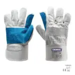 UNIMAC: ΓΑΝΤΙΑ ΔΕΡΜΑΤΟΠΑΝΙΝΑ ΑΠΌ ΔΕΡΜΑ ΜΟΣΧΟΥ ΚΑΙ ΔΙΠΛΗ ΕΝΙΣΧΥΣΗ ΣΤΗΝ ΠΑΛΑΜΗ - UN 105 - ΛΕΥΚΑ/ΜΠΛΕ - ΜΕΓΕΘΟΣ 10