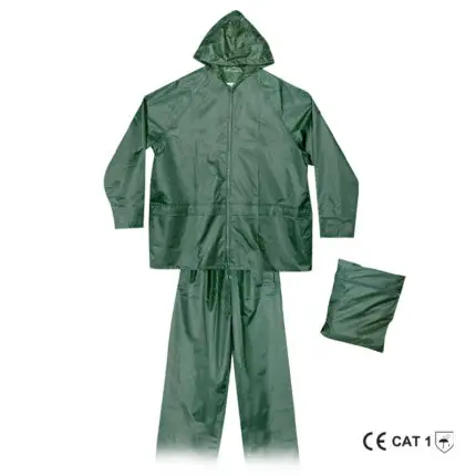 ΑΔΙΑΒΡΟΧΟ ΠΟΛΥΕΣΤΕΡΑ ΣΕΤ ΤΖΑΚΕΤ ΠΑΝΤΕΛΟΝΙ ΠΡΑΣΙΝΟ  - ΜΕΓΕΘΟΣ 2XL