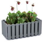 PROSPERPLAST Γλάστρα Boardee Fence Ανθρακί 38x18x16,2cm DDEF400-S433 - Image 4