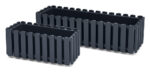 PROSPERPLAST Γλάστρα Boardee Fence Ανθρακί 38x18x16,2cm DDEF400-S433 - Image 2