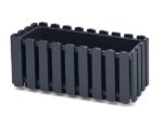 PROSPERPLAST Γλάστρα Boardee Fence Ανθρακί 38x18x16,2cm DDEF400-S433