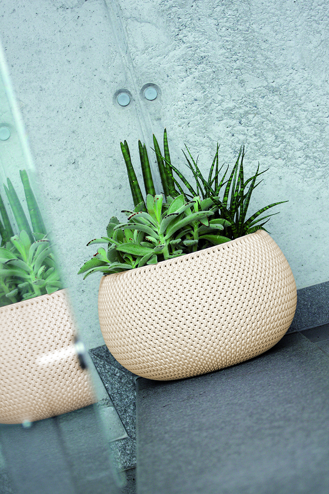 PROSPERPLAST Γλάστρα Splofy Bowl Λευκό 9 lt DKSP370-S449 - Image 4