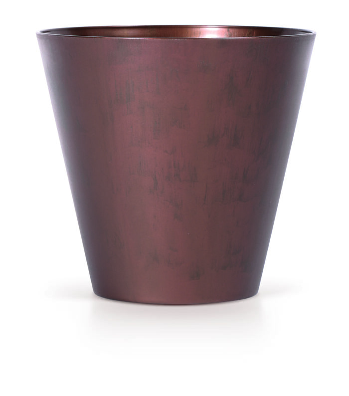 PROSPERPLAST Γλάστρα Tubus Corten Χρώμα Χάλυβα Κορενίου 7lt DTUB250C-7601U - Image 2