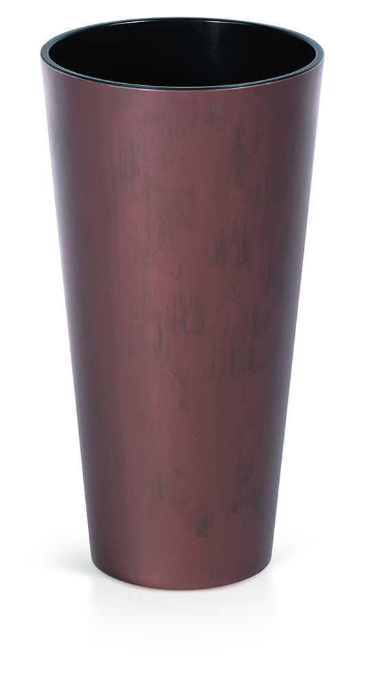 PROSPERPLAST Γλάστρα Tubus Corten Slim Χρώμα Χάλυβα Κορενίου 35/64lt DTUS400C-7601U - Image 1