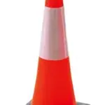 Inox Kiss Κώνος Σήμανσης LDPE με Μαύρη Βάση 75cm SAF75B