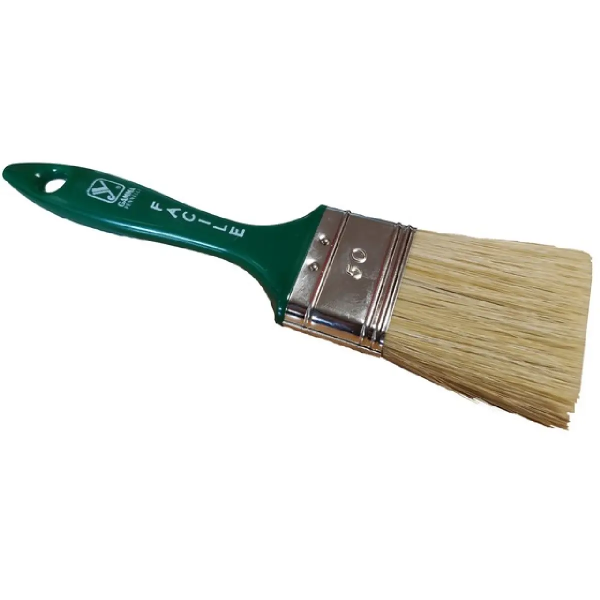 02-0215-5 Πινέλα ιταλίας Facile ημίδιπλα επαγγελματικά λευκή τρίχα Νο40 - 1,5" - Image 1