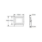 GEYER Προβολέας led μαύρος 30W 4000K 2550LM LPRM30C3 - Image 2