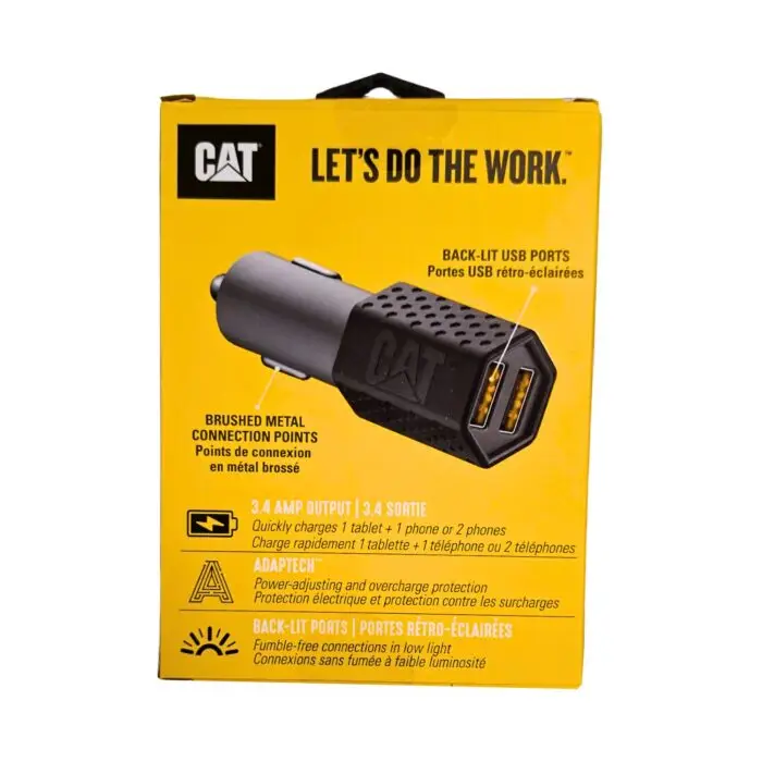 CAT Φορτιστής αυτοκινήτου 3.4A γρήγορης φόρτισης 2xUSB BLK(F-G) - Image 2