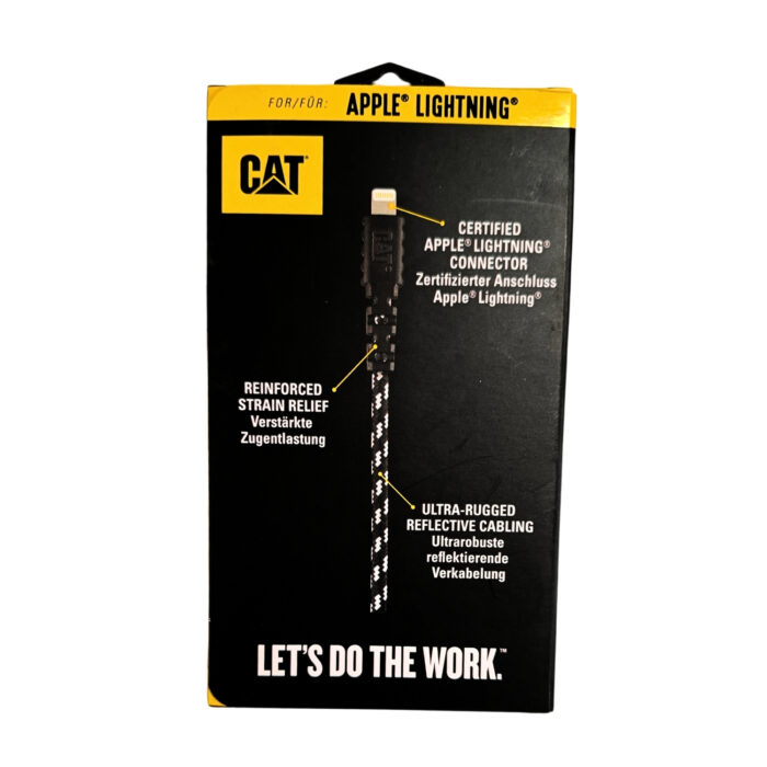 CAT Καλώδιο φόρτισης USB to Lightning 12W μαύρο 3m ACLG - Image 2