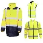 Μπουφάν εργασίας Astral ανακλαστικό κίτρινο-μπλε 5σε1 2XL