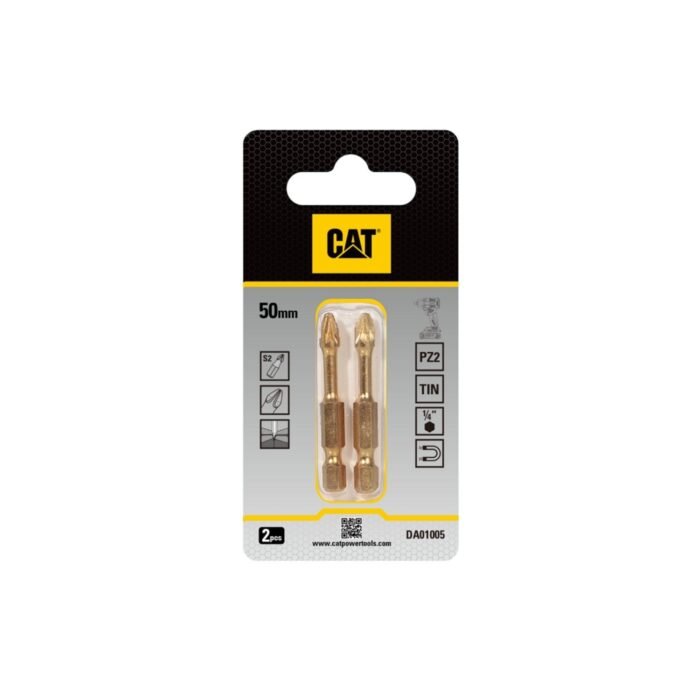 CAT Μύτη κατσαβιδιού αστέρι με μέγεθος PZ2 50mm συσκευασία 2τεμ. DA01005 - Image 3