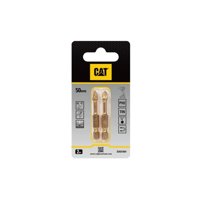 CAT Μύτη κατσαβιδιού σταυρός με μέγεθος PH2 50mm συσκευασία 2τεμ. DA01004 - Image 3