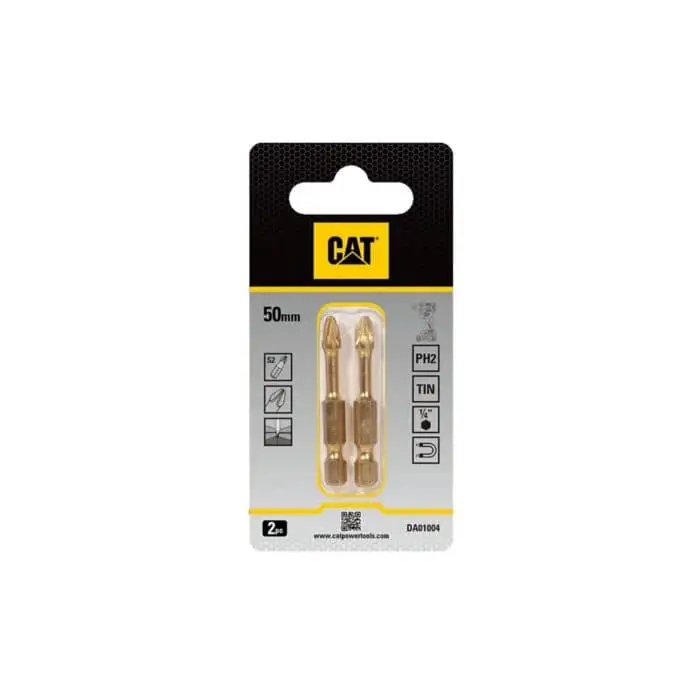 CAT Μύτη κατσαβιδιού σταυρός με μέγεθος PH2 50mm συσκευασία 2τεμ. DA01004 - Image 3