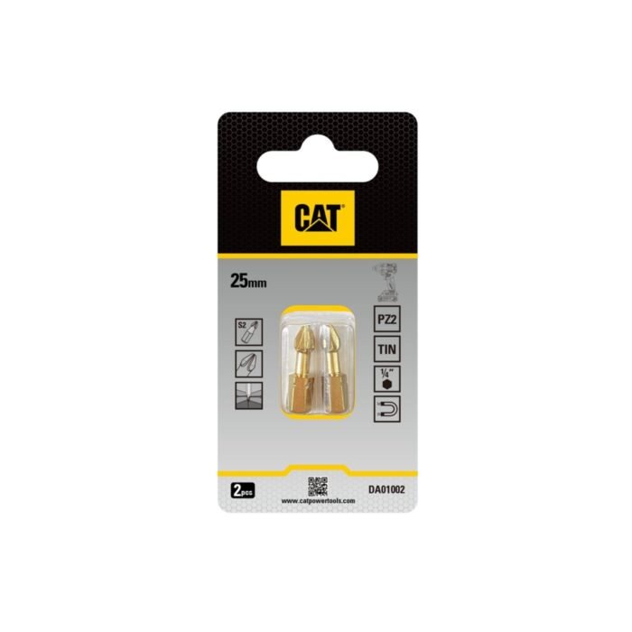 CAT Μύτη κατσαβιδιού αστέρι με μέγεθος PZ2 25mm συσκευασία 2τεμ. DA01002 - Image 3