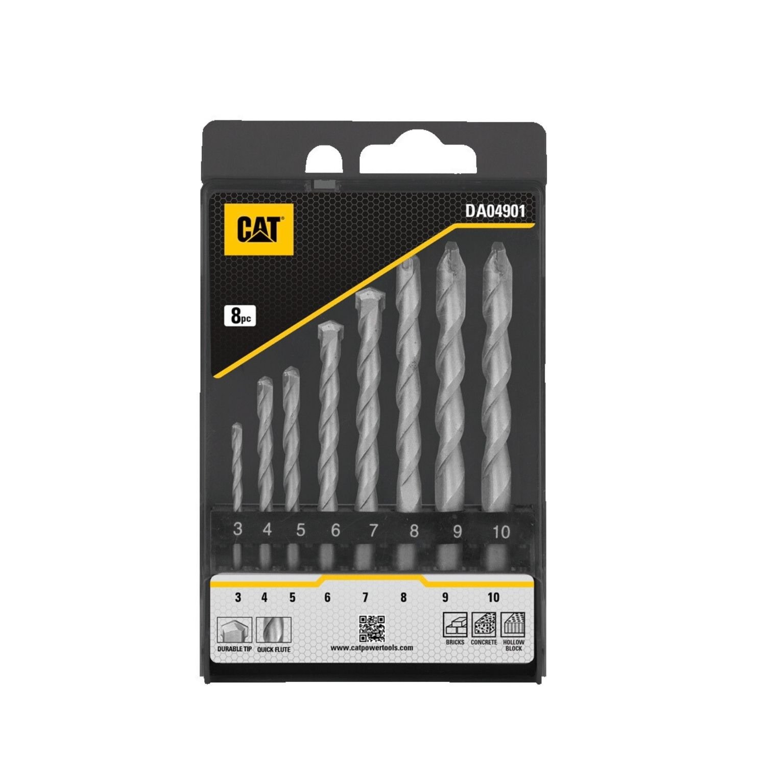 02-3457 CAT Τρυπάνι μπετού σετ:8τεμ. DA04901 - Image 1