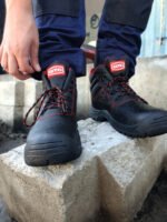 Μποτάκι δερμάτινο S3 αδιάβροχο μαύρο Νο.48 BSH102 - Image 10