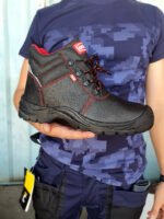 Μποτάκι δερμάτινο S3 αδιάβροχο μαύρο Νο.48 BSH102 - Image 4