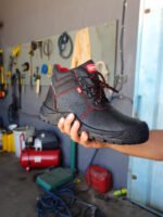 Μποτάκι δερμάτινο S3 αδιάβροχο μαύρο Νο.48 BSH102 - Image 5