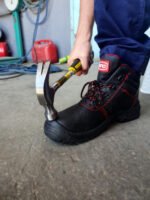 Μποτάκι δερμάτινο S3 αδιάβροχο μαύρο Νο.48 BSH102 - Image 7