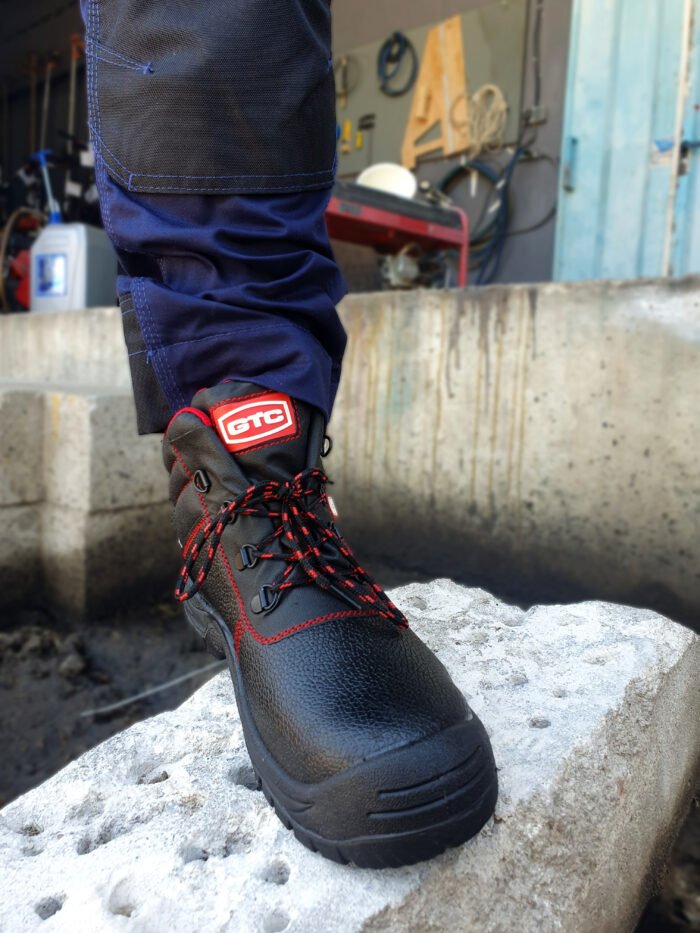 Μποτάκι δερμάτινο S3 αδιάβροχο μαύρο Νο.48 BSH102 - Image 9