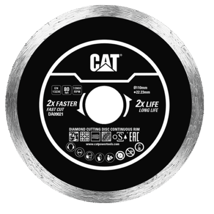 CAT Δίσκος κοπής διαμαντέ Continuous 110x22,23x1.6mm DA09021