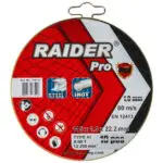 RAIDER Τροχός κοπής inox A60T 115*1.0*22.2mm σε μεταλικό κουτί 160157 (τιμή/τεμ) - Image 3