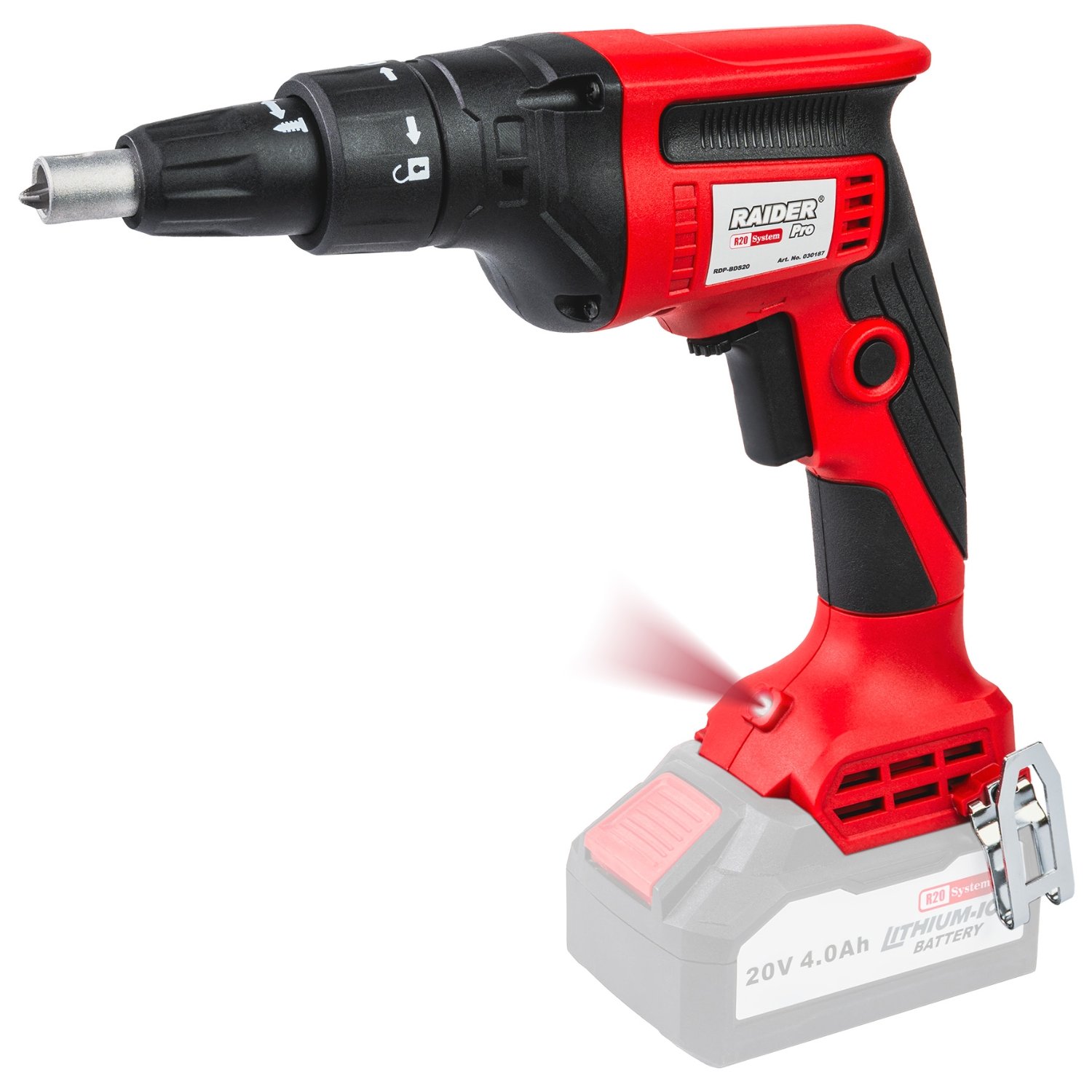 10-6487 RAIDER R20 Solo Κατσαβίδι γυψοσανίδας 1/4" Brushless RDP-BDS20 030187 - Image 1