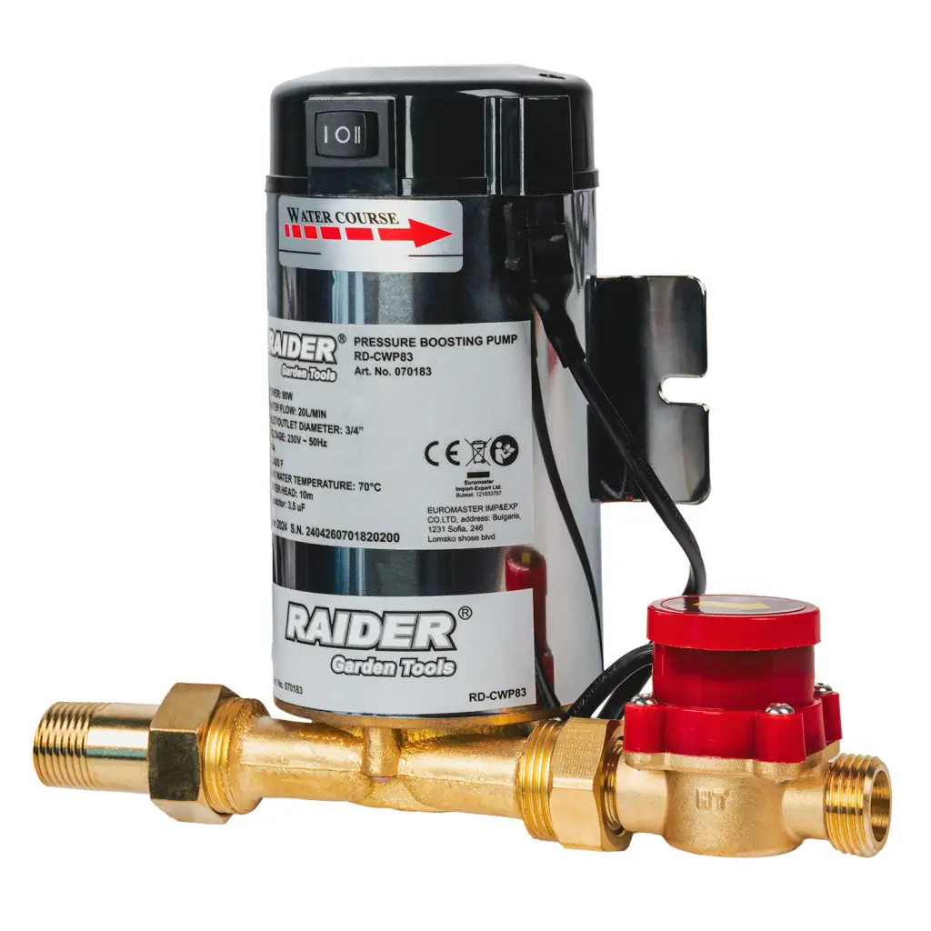 10-6505 RAIDER Πιεστικό 90W 3/4" 20L/min 10m INOX RD-CWP83 070183 - Image 1