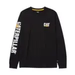 CAT Μπλουζάκι μακρυμάνικο trademark tee μαύρο 2XL 1510034