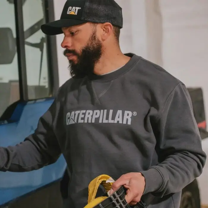 CAT Μπλούζα φούτερ midweight γκρι XL 1050026 - Image 2