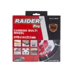 RAIDER Τροχός κοπής carbide 75x10mm 160156 - Image 3