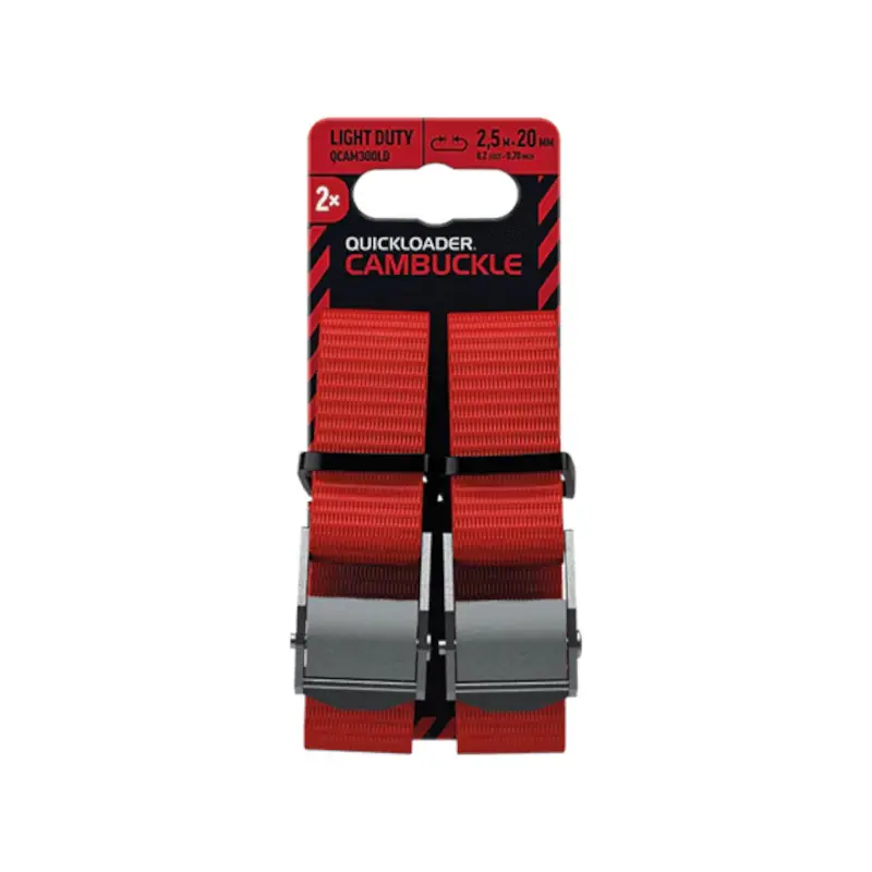 65000047-1 Quickloader QCAM300LD Iμάντας Φορτιών με Πόρπη 2.5m x 20mm 2ΤΜΧ - Image 1