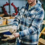 CAT Πουκάμισο εργασίας overshirt με επένδυση μπλε S 1040045 - Image 2