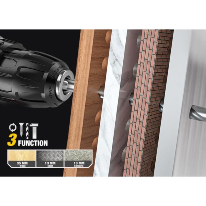 CAT Set Δράπανο κρουστικό Li-Ion 18V 1x2Ah DX155.2 - Image 7