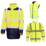 Μπουφάν εργασίας Astral ανακλαστικό κίτρινο-μπλε 5σε1 L