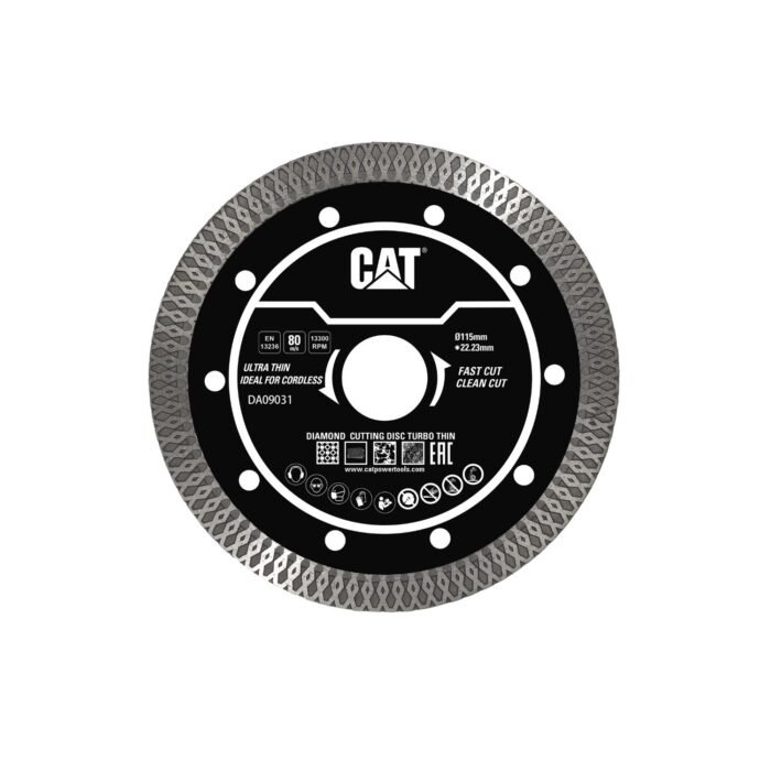 CAT Δίσκος κοπής διαμαντέ Turbo Super Thin (Gres) 115x22.23x1.4mm DA09031 - Image 2