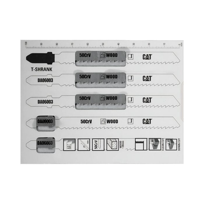 CAT Λάμα σέγας ξύλου 115mm T101B σετ:5τεμ. DA06003 - Image 2