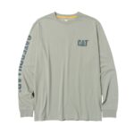 CAT Μπλουζάκι μακρυμάνικο trademark tee πράσινο S 1510034-16-5808