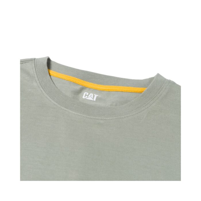 CAT Μπλουζάκι μακρυμάνικο trademark tee πράσινο 2XL 1510034-16-5808 - Image 3