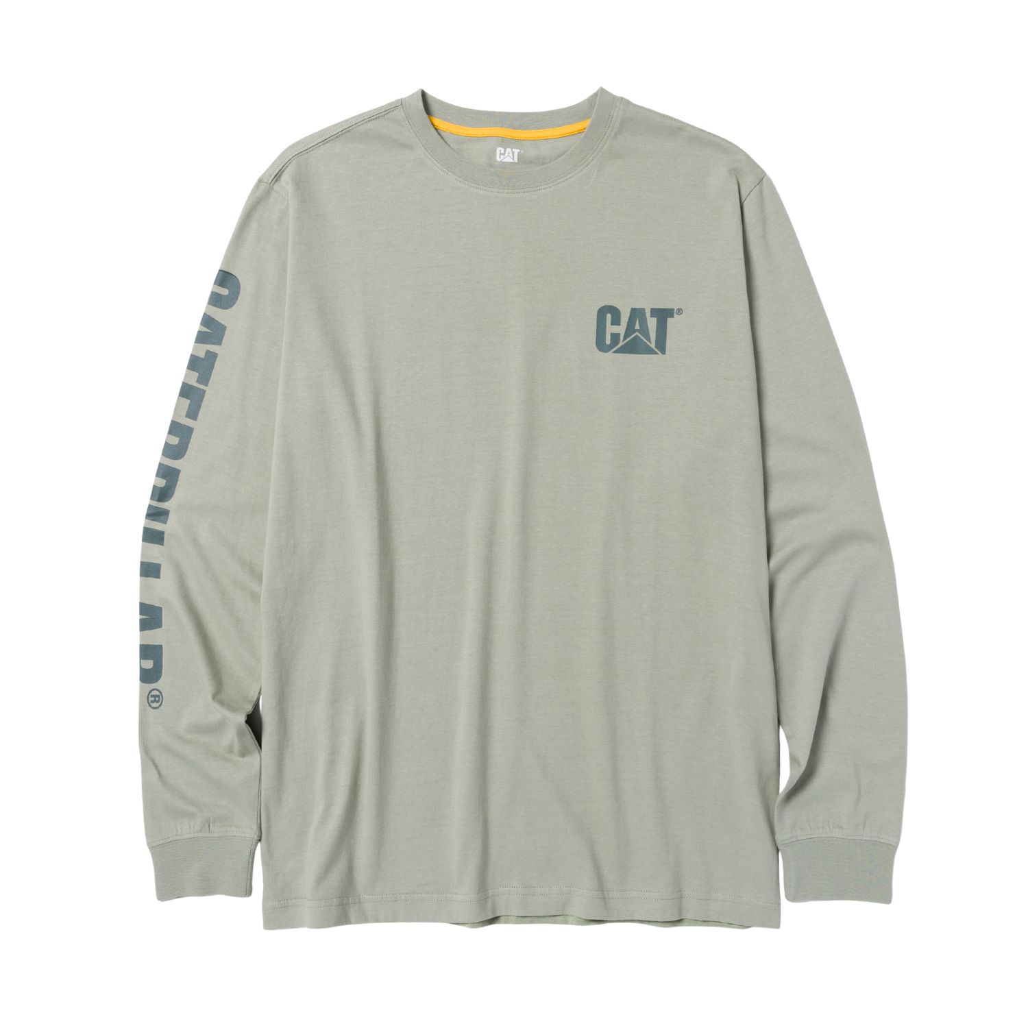 02-3517 CAT Μπλουζάκι μακρυμάνικο trademark tee πράσινο 2XL 1510034-16-5808 - Image 1