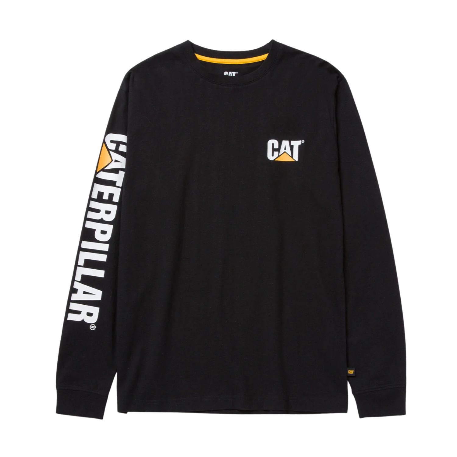 02-3522 CAT Μπλουζάκι μακρυμάνικο trademark tee μαύρο 2XL 1510034-016 - Image 1