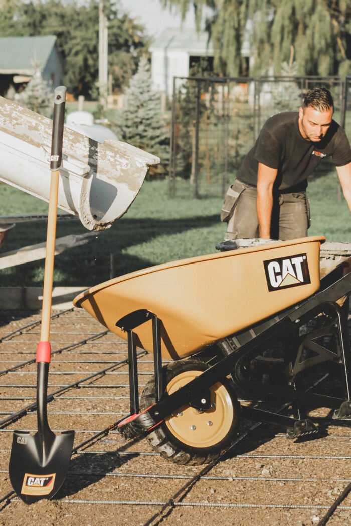 CAT Καρότσι οικοδομής χωρητικότητας 170lt 500kg με συμπαγή ρόδα K22-000 - Image 8