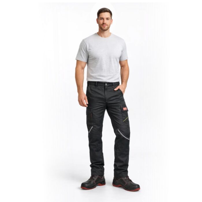 GTC Παντελόνι Εργασίας Theseus Stretch με ελαστίνη Μαύρο No.M - Image 4