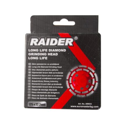 RAIDER Δίσκος λείανσης δομικών υλικών διαμαντέ 125mm 209933