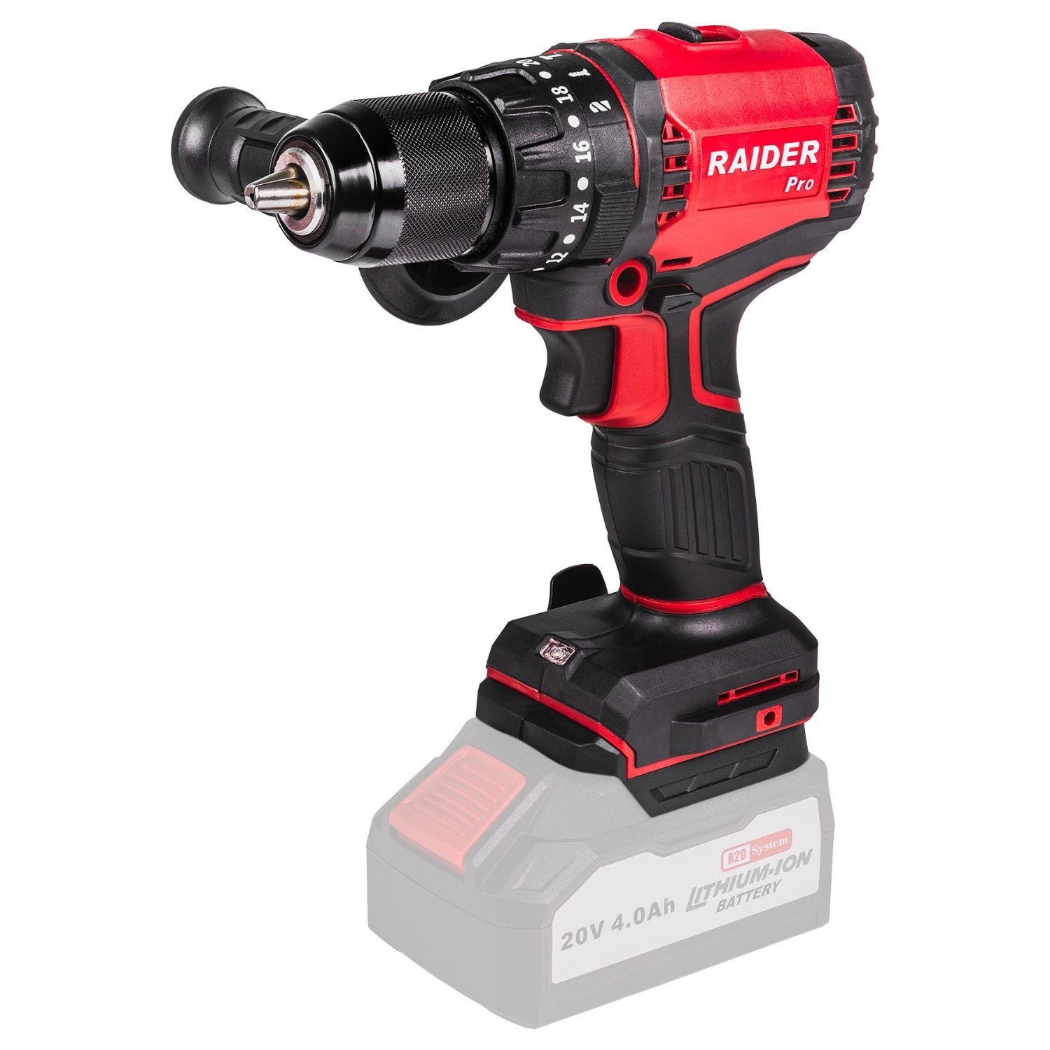 10-6338 RAIDER R20 Solo Δραπανοκατσάβιδο κρουστικό μπαταρίας brushless 20V RDP-YBID20 030244 - Image 1