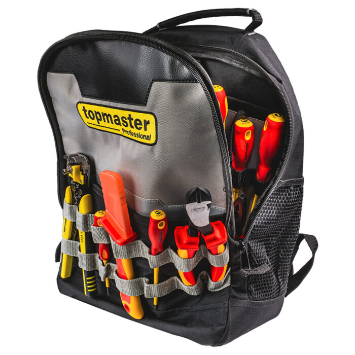 TOP MASTER Τσάντα Εργαλείων Πλάτης Μαύρη Μ40xΠ23xΥ31εκ. 499950 - Image 4