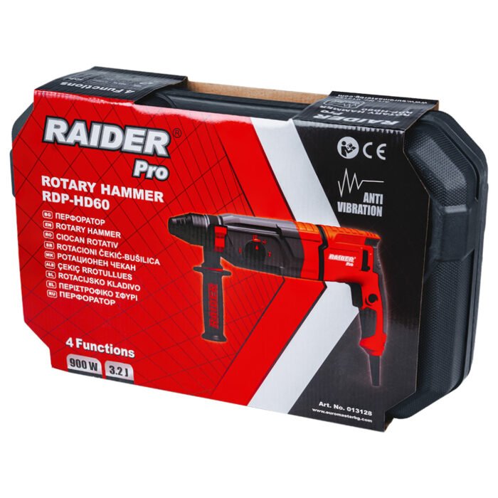 RAIDER Δράπανο περιστροφικό πιστολέτο 900W RDP-HD60 013128 - Image 6